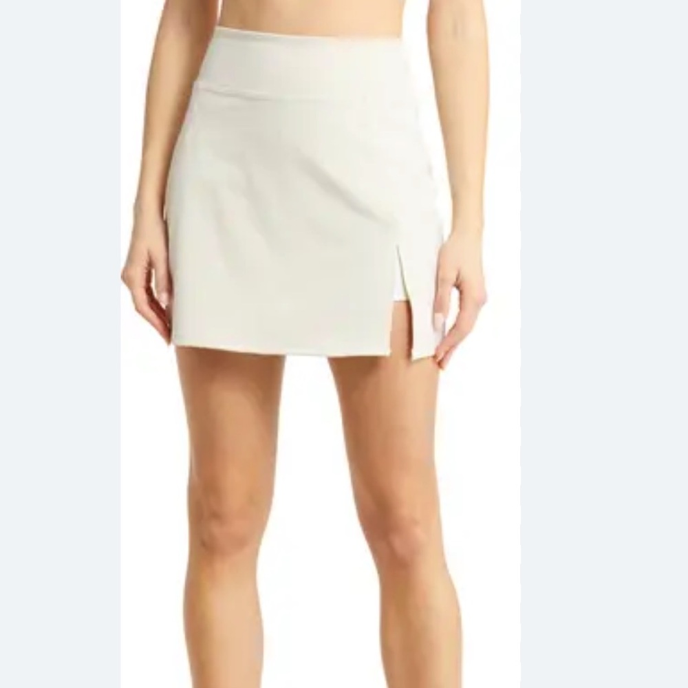 Adorable Stylish Cream Mini Skort